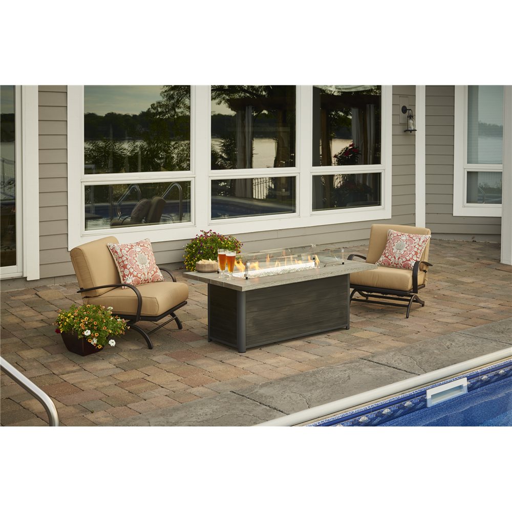 60 Inch Cedar Ridge Linear Fire Table - Outdoor GreatRoom