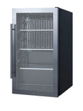 19'' W 110 Cans (12 Oz.) 3.13 Cubic Feet Outdoor Rated Beverage Cooler with Reversible Glass Door