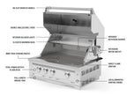 Classic Series 4PC Modular Outdoor Kitchen · 304 Stainless Steel · SS Door · Platinum Grill