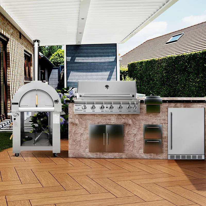 Kalamera 6-Burner Infrared Gas Grill | High-Performance Stainless Steel Backyard Grill