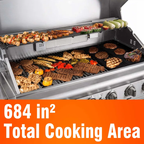 Kalamera 6-Burner Infrared Gas Grill | High-Performance Stainless Steel Backyard Grill
