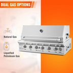 Kalamera 6-Burner Infrared Gas Grill | High-Performance Stainless Steel Backyard Grill