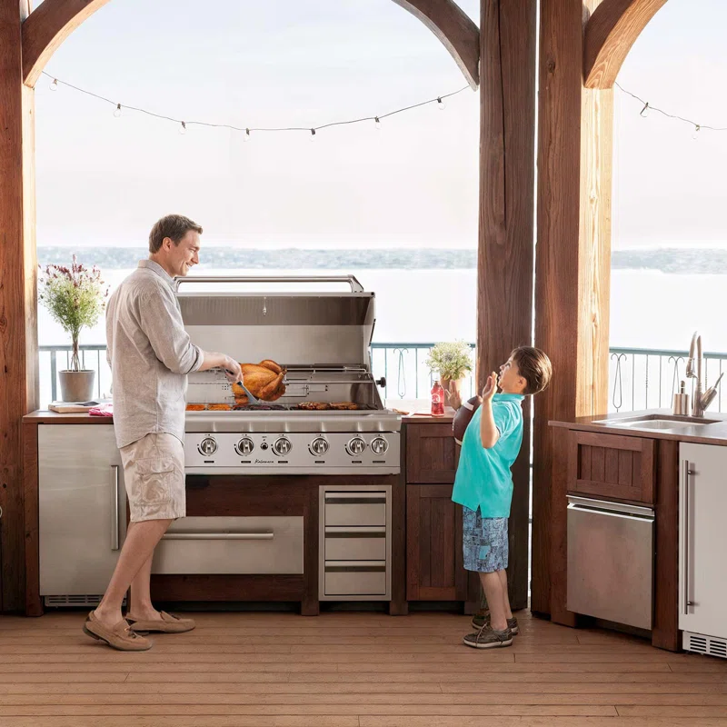 Kalamera 6-Burner Infrared Gas Grill | High-Performance Stainless Steel Backyard Grill