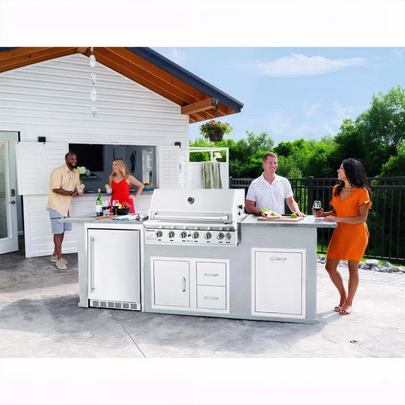 Kalamera 6-Burner Infrared Gas Grill | High-Performance Stainless Steel Backyard Grill