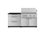 Classic Series 4PC Modular Outdoor Kitchen · 304 Stainless Steel · SS Door · Platinum Grill