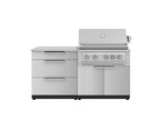 Classic Series 4PC Modular Outdoor Kitchen · 304 Stainless Steel · SS Door · Platinum Grill