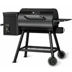 456 Sq. In. Wood Pellet Grill and Smoker BBQ with PID Auto Temperature Control in Black