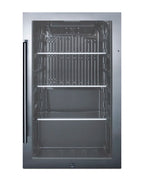 19'' W 110 Cans (12 Oz.) 3.13 Cubic Feet Outdoor Rated Beverage Cooler with Reversible Glass Door