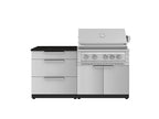 Classic Series 4PC Modular Outdoor Kitchen · 304 Stainless Steel · SS Door · Platinum Grill