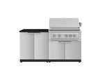 Classic Series 4PC Modular Outdoor Kitchen · 304 Stainless Steel · SS Door · Platinum Grill
