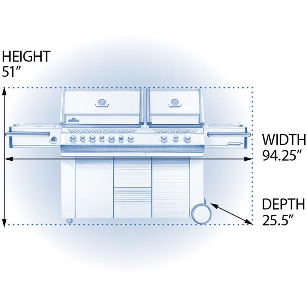 Napoleon Prestige® PRO 825RSBI Gas Grill with Infrared Burners and Smoker