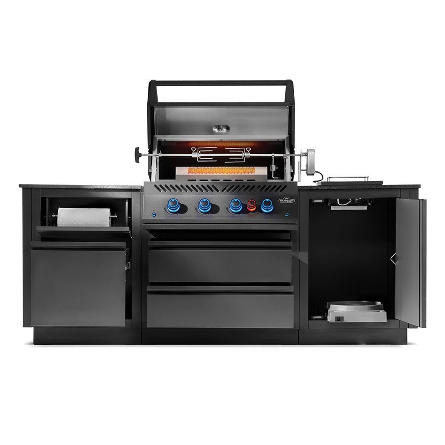 Napoleon Oasis 300 Built-In 32 Inch 700 Series Grill w/ Infrared Burner in Matte Black