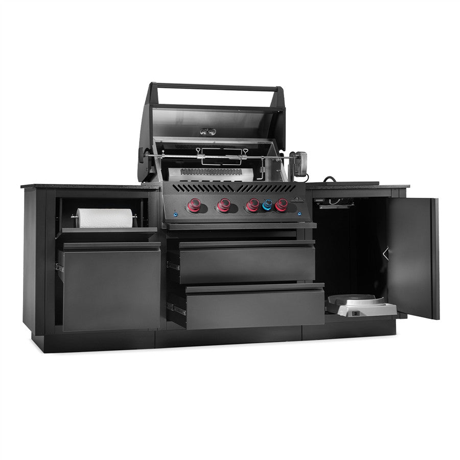 Napoleon Oasis 300 Built-In 32 Inch 700 Series Grill w/ Infrared Burner in Matte Black