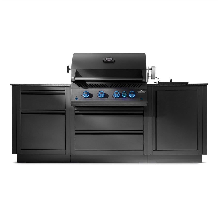 Napoleon Oasis 300 Built-In 32 Inch 700 Series Grill w/ Infrared Burner in Matte Black