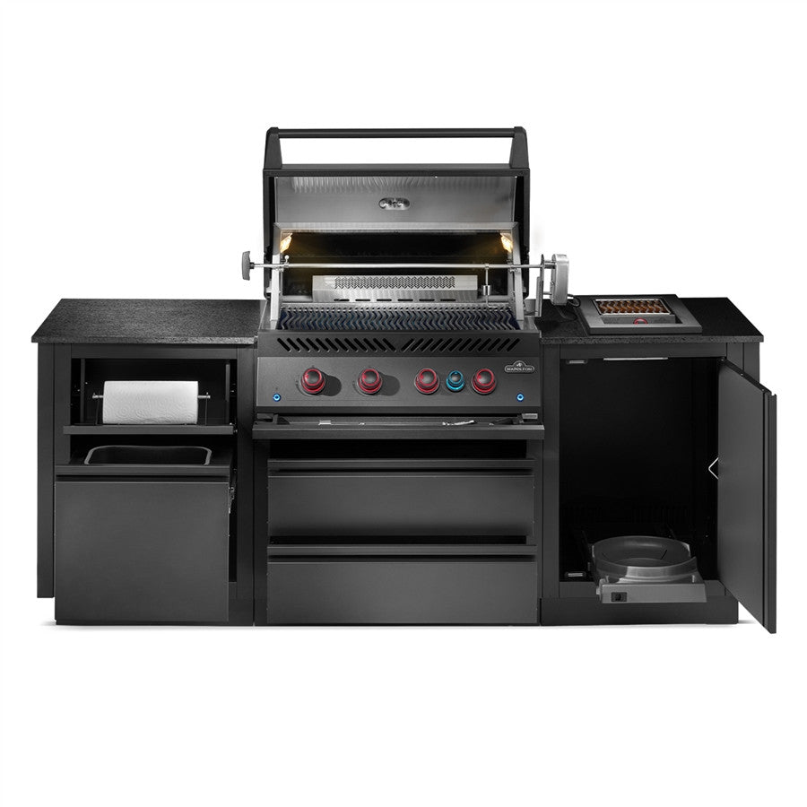 Napoleon Oasis 300 Built-In 32 Inch 700 Series Grill w/ Infrared Burner in Matte Black