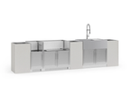 Signature Series 8-Piece Custom Outdoor Kitchen | 304 Stainless Steel with Shaker-Style Doors