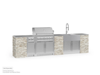 Signature Series 8-Piece Custom Outdoor Kitchen | 304 Stainless Steel with Shaker-Style Doors