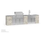 Signature Series 8-Piece Custom Outdoor Kitchen | 304 Stainless Steel with Shaker-Style Doors
