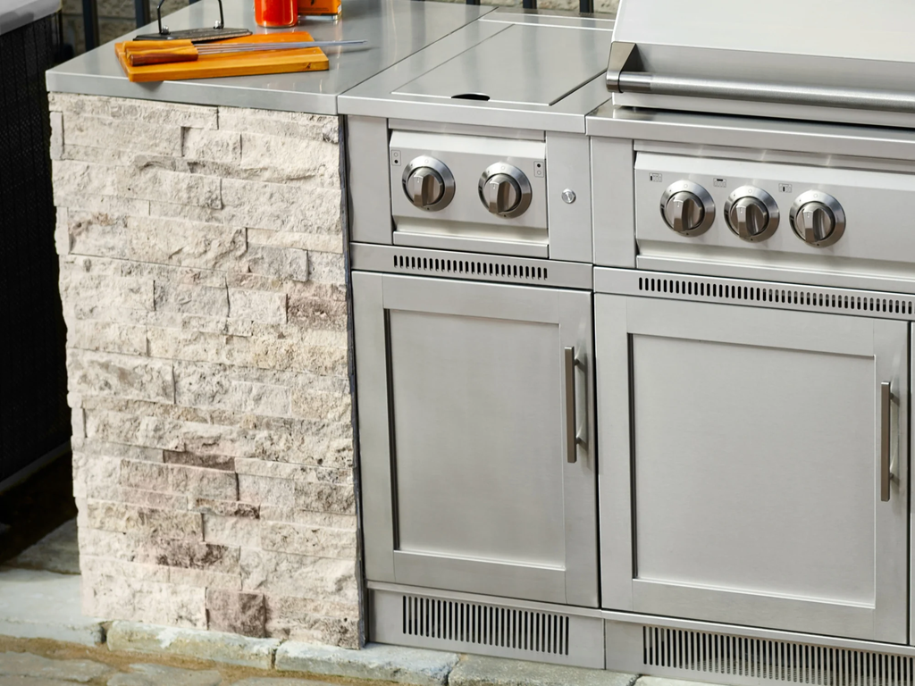 Signature Series 8-Piece Custom Outdoor Kitchen | 304 Stainless Steel with Shaker-Style Doors