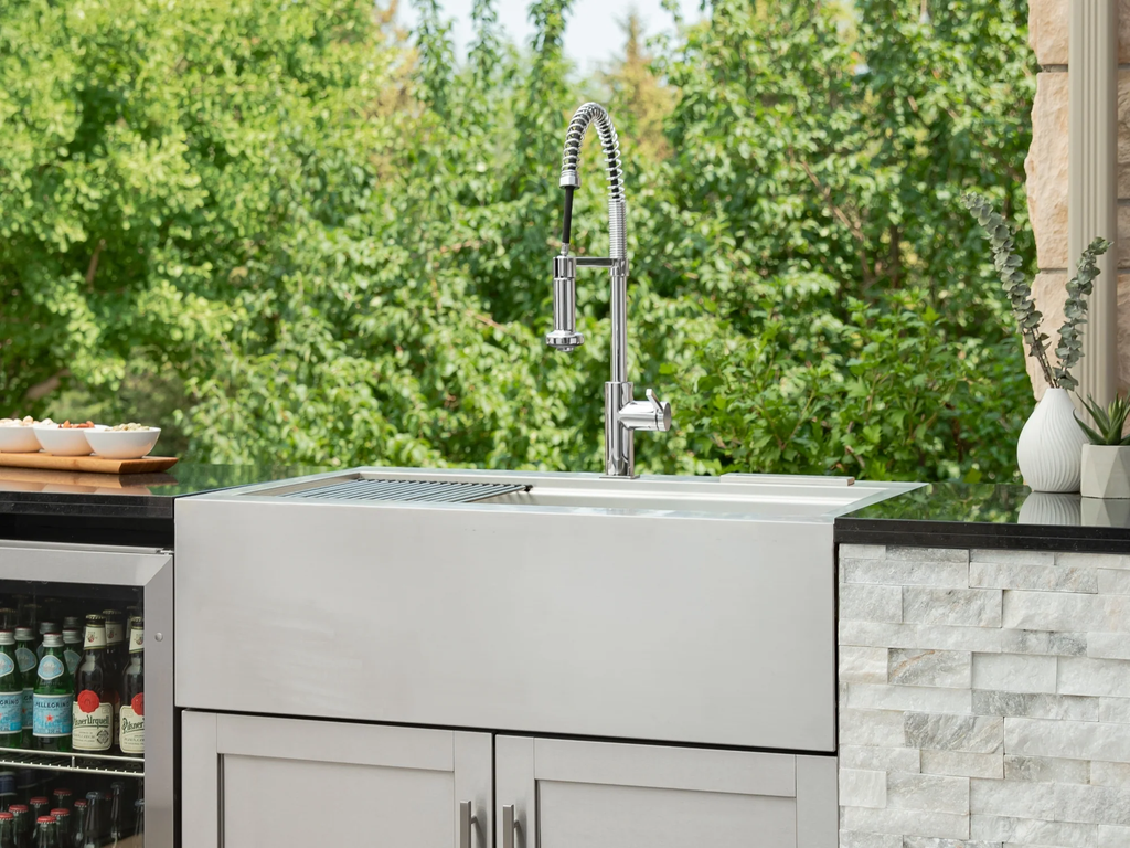 Signature Series 8-Piece Custom Outdoor Kitchen | 304 Stainless Steel with Shaker-Style Doors