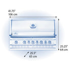 Napoleon Built-in Prestige® PRO 665 RB 5 Burner Grill with Infrared Rear Burner