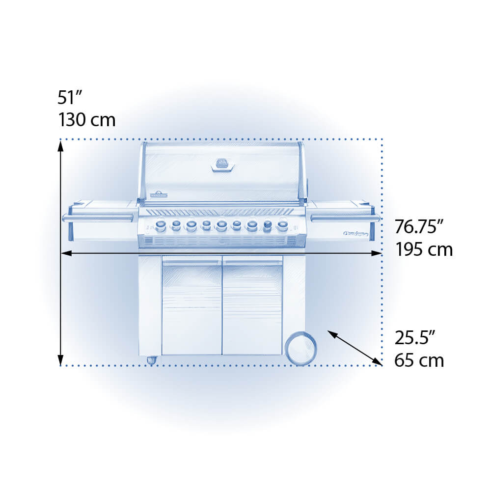 Napoleon Prestige® PRO 665 Gas Grill with Infrared Rear & Side Burners