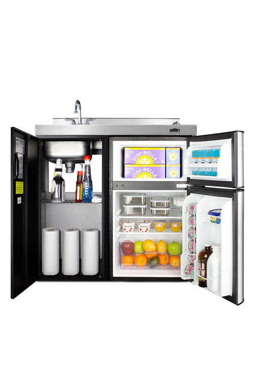 All-In-One 3.2 Cubic Feet Freestanding Mini Fridge with Freezer
