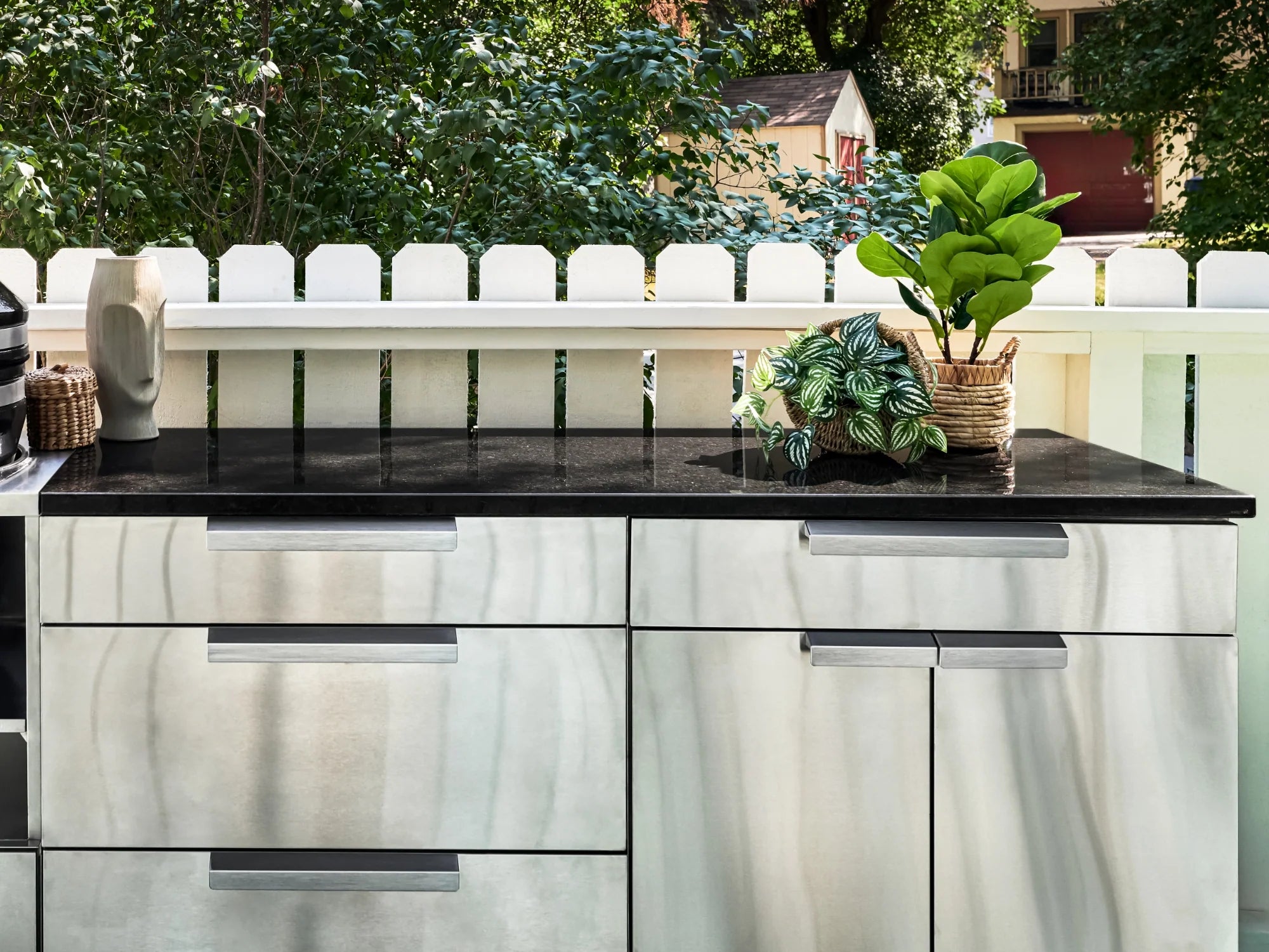 Classic Series 4PC Modular Outdoor Kitchen · 304 Stainless Steel · SS Door · Platinum Grill