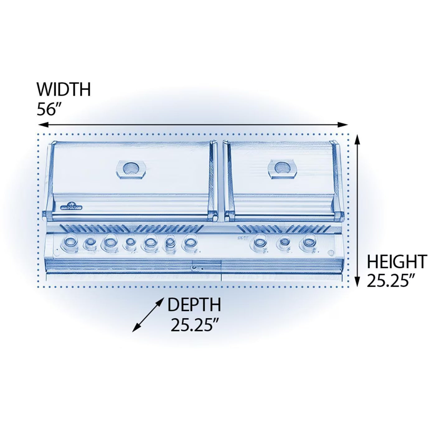 Napoleon Prestige® PRO 825RSBI Built-In Gas Grill with Infrared Burners
