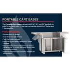 Portable Cart Base - American Outdoor Grills