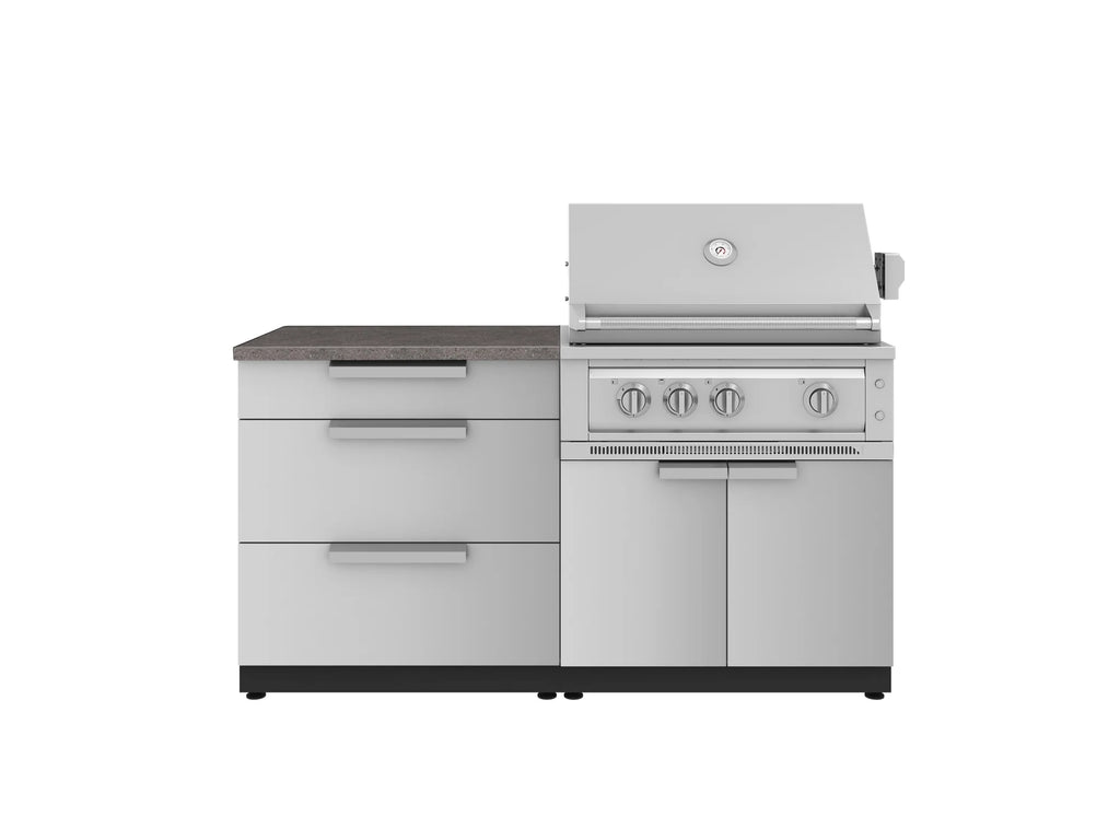 Classic Series 4PC Modular Outdoor Kitchen · 304 Stainless Steel · SS Door · Platinum Grill