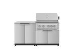 Classic Series 4PC Modular Outdoor Kitchen · 304 Stainless Steel · SS Door · Platinum Grill