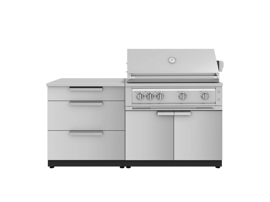 Classic Series 4PC Modular Outdoor Kitchen · 304 Stainless Steel · SS Door · Platinum Grill